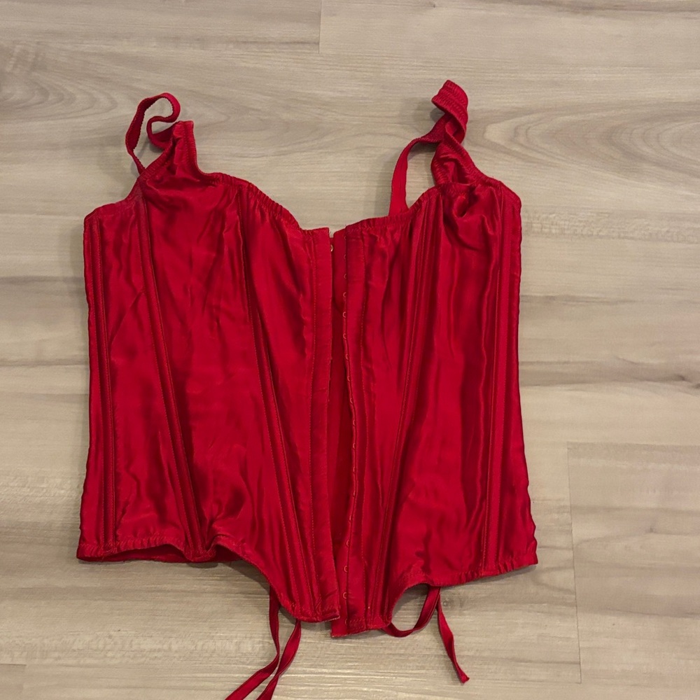 Victorias Secret Red Corset Top